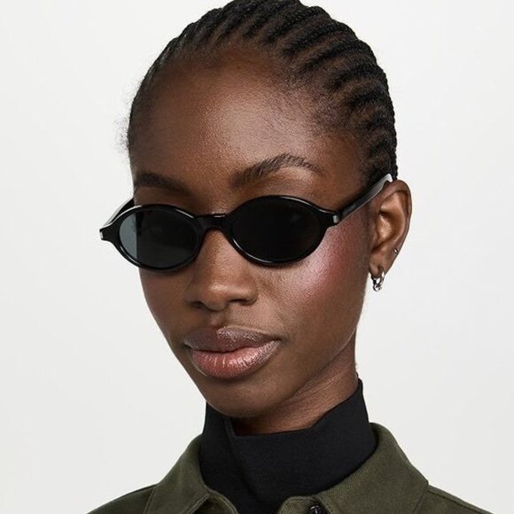 Saint Laurent Men Sunglasses Black Oval SL751 JEANNE 001 BRAND NEW - Picture 12 of 14